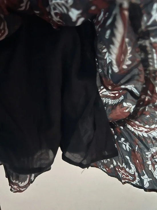 Cleobella Carolyn Ruffle Mini Dress Avolon Paisley Block Print Organic Cotton - Picture 12 of 15